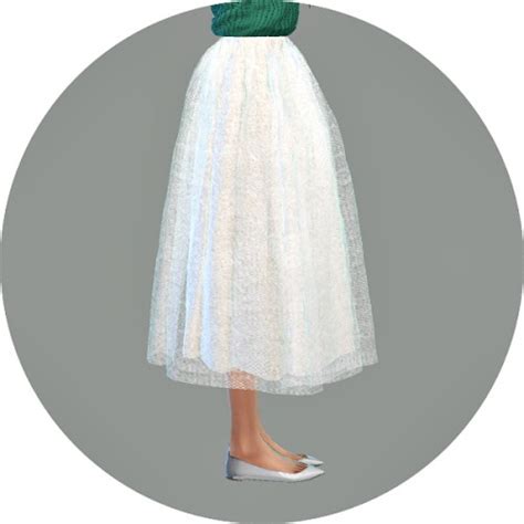 Voluminous Long Flare Skirt At Marigold Sims 4 Updates