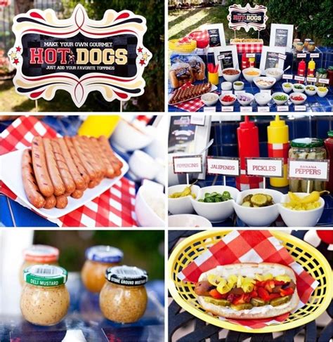 images  hot dog station  pinterest hot dogs bbq party