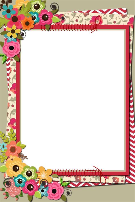 Decorative Png Frame Page Borders Design Colorful Borders Design