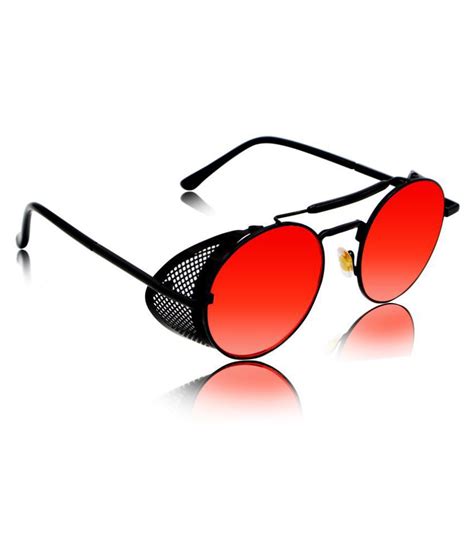 Resist Red Round Sunglasses Ip Steampunk Bf Buy Resist Red Round Sunglasses Ip