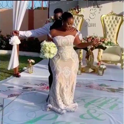 Watch This Ghanaian Couple All Loved Up At Their Wedding Reception