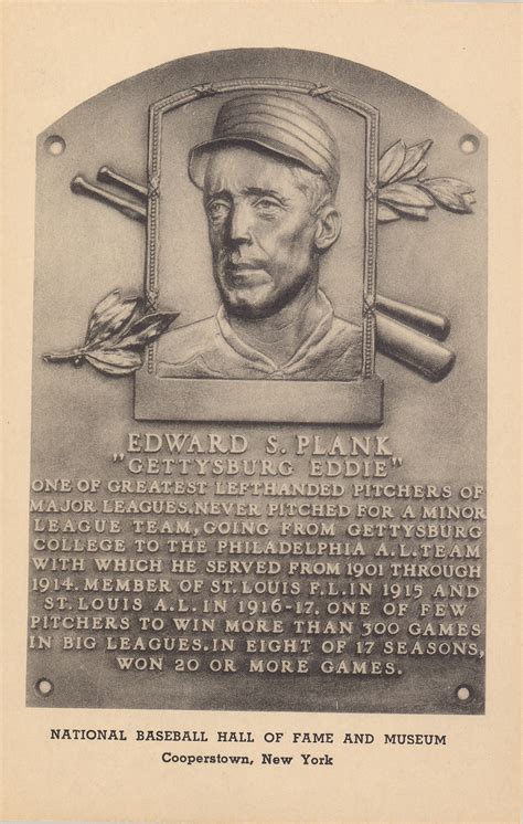 Edward S Gettysburg Eddie Plank Smithsonian Institution