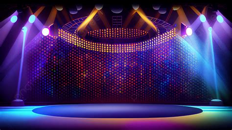 Stage Cool Colorful Lights Background Stage Light Cool Background