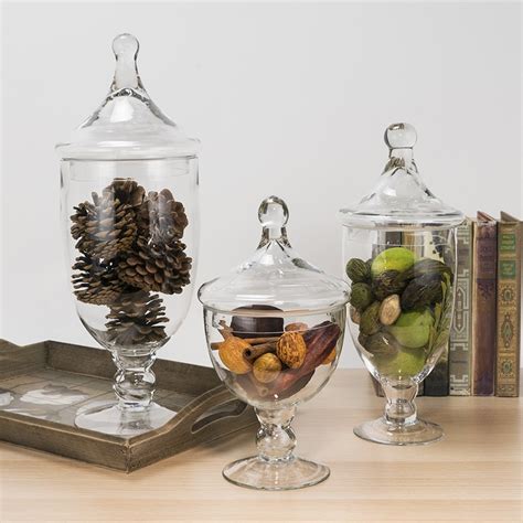 Decorative Glass Vases With Lids Shelly Lighting