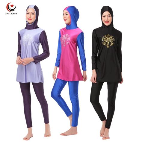 Buy Womens Full Cover Muslim Swimwears Islamic