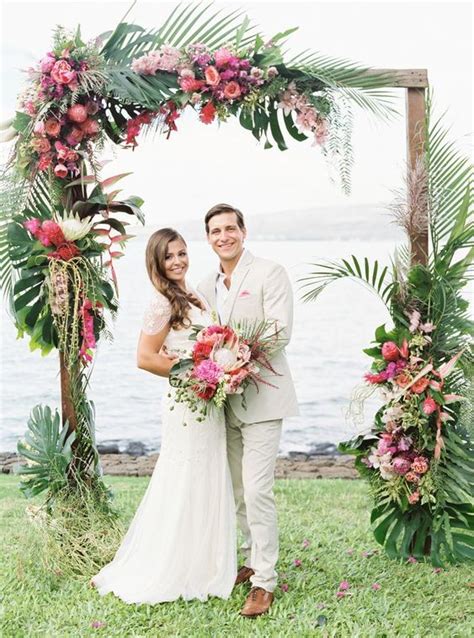 61 Awesome Tropical Wedding Arch Ideas Weddingomania