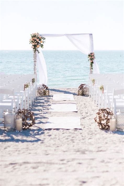 20 Breathtaking Beach Wedding Ceremony Ideas For 2019 Simple Beach