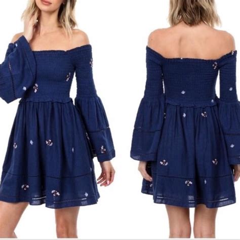 Free People Dresses Free People Counting Daisies Embroidered Dress Poshmark