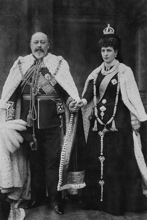 King Edward Vii And Queen Alexandra At Their First Opening Of
