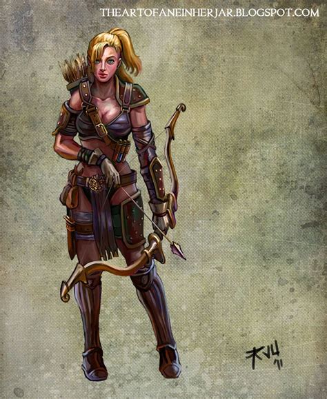 Archer By Einhajar On Deviantart Warrior Girl Fantasy Character