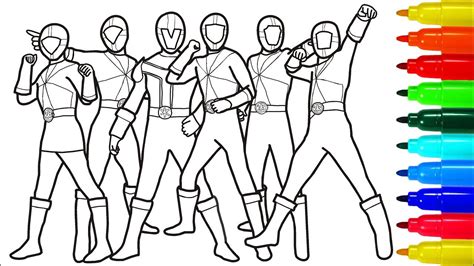 Power Rangers Samurai Wild Force Coloring Pages | Colouring Pages for