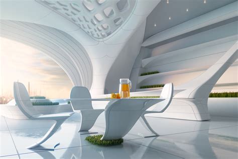 Luxury Futuristic Dining Room Interior Design Ideas