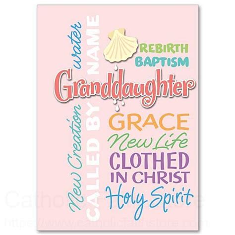 Maybe you would like to learn more about one of these? Granddaughter Baptism Greeting Card
