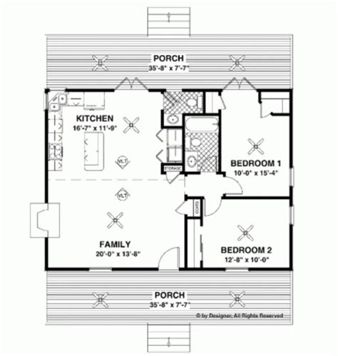 7 Ideal Small House Floor Plans Under 1000 Square Feet