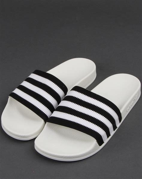 Adidas Adilette Slides Blackwhite 80s Casual Classics