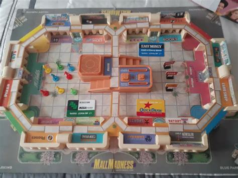 Vintage 1989 Complete Electronic Mall Madness Board Game Milton Bradley