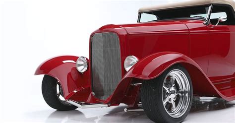 32 Ford Roadster Featuring A Dearborn Deuce Body Fender And Hood With