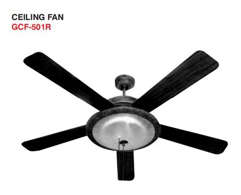 55cm x 44cm x 33cm (21.65in x 17.32in x 12.99in). Fans - GOLDAIR *** 132cm Ceiling Fan *** Black with One ...