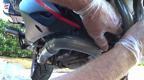 How To Clean Motorbike Downpipes Youtube