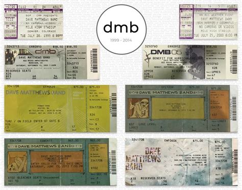 Pin By Collecteffect On Ticket Display Ticket Display Dave Matthews