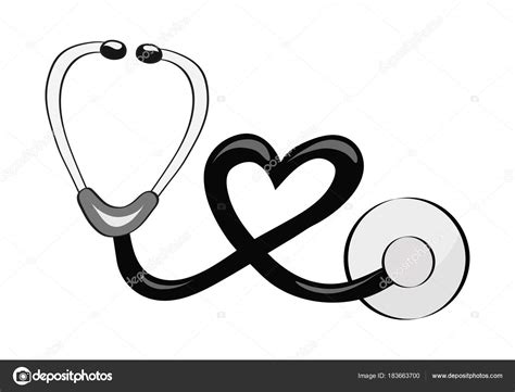 Imágenes: estetoscopio dibujo | Mano dibujar estetoscopio para el tema