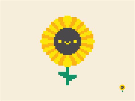 Sunflower Pixel Kassy Oshea
