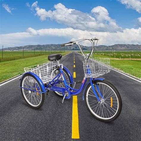 Overpatio Adult Tricycle 7 Speed 26 Three Wheel Bikes For Seniors