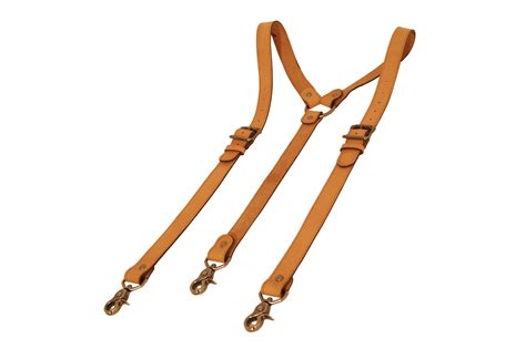 Buy Custom Tan Leather Suspenders Made To Order From Project