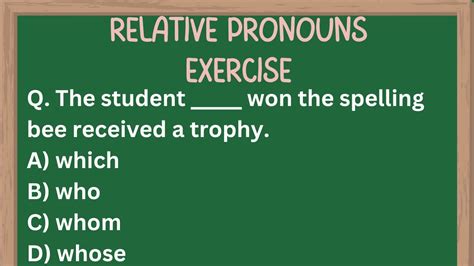 Relative Pronoun Exercise 8 Relative Pronoun English Grammar Youtube
