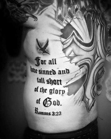 40 Rib Quote Tattoo Designs For Men Reminder Ink Ideas Verse