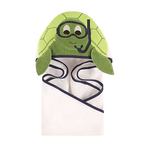 Hudson Baby® Scuba Turtle Hooded Towel in Green | Bed Bath & Beyond