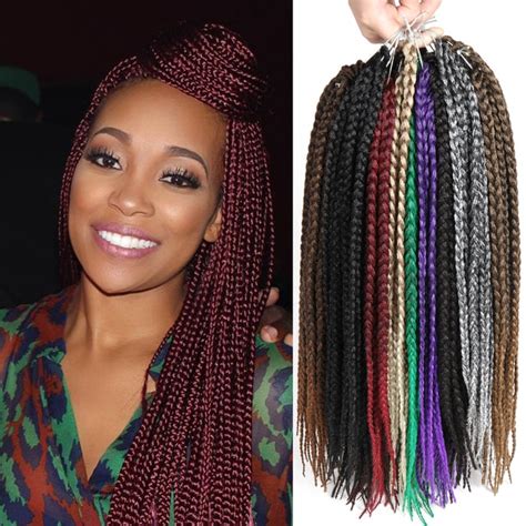 tight 18" Burgundy synthetic braiding hair curly crochet hair crotchet