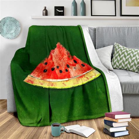 Watermelon Blanket Watermelon Fleece Blanket Watermelon Etsy