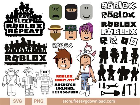Roblox Alphabet And Silhouette Collection Svg Cut Files
