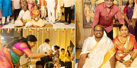 tollywood celebrities attends actor kadambari kiran daughter wedding photos viral sakshi