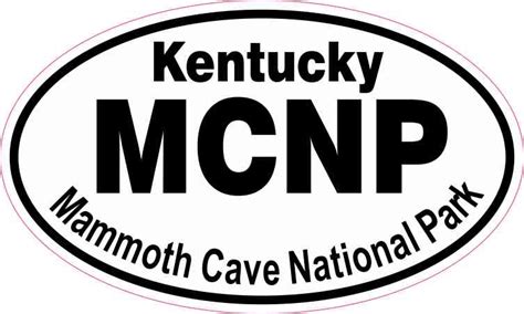 5in X 3in Oval Mammoth Cave National Park Sticker