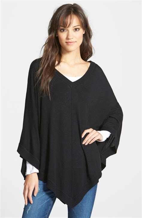 Splendid V Neck Poncho Nordstrom