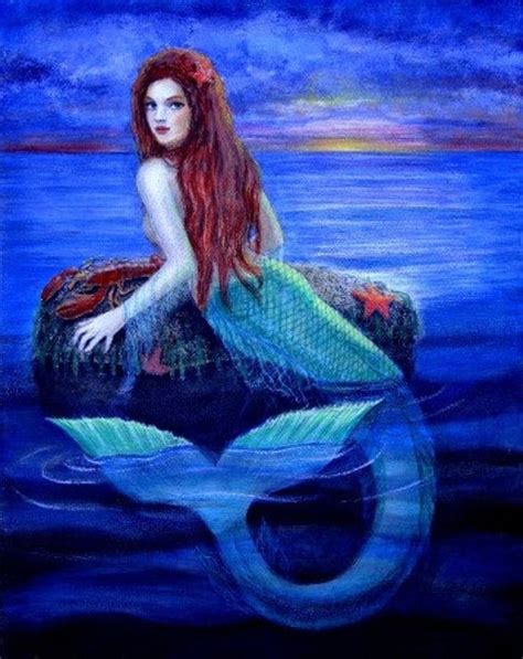 Items Similar To Mermaid Art Blue Ocean Fantasy Beautiful Mermaids