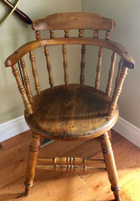 Antique Pine Barrel Chair