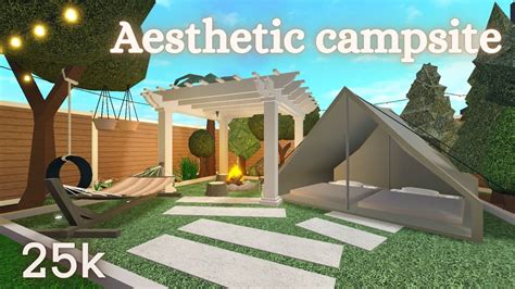 Small Campsite Build 25k Welcome To Bloxburg Youtube