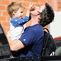 Christian Bale plays with son Joseph on family outing | Daily Mail Online