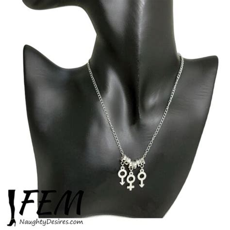 Sexy Mfm Gender Symbols Necklace Swinger Hotwife Cuckold Jewellery Ebay