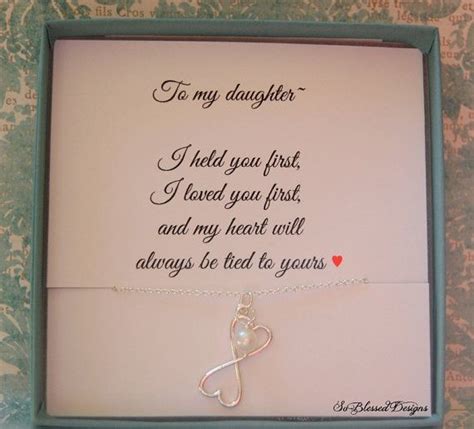 Her in daughter law gifts for wedding on day. Gifts for Daughter Necklace from Mom To daughter ...