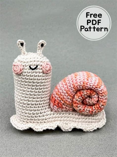 Crochet Snail Ginny Amigurumi Free Pattern