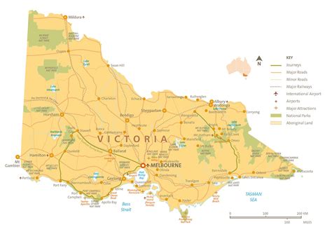 Large Detailed Map Of Victoria
