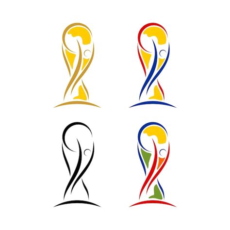 Premium Vector Abstract World Cup Soccer Trophy
