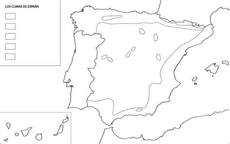 Mapa Mudo De España De Los Climas Pdf