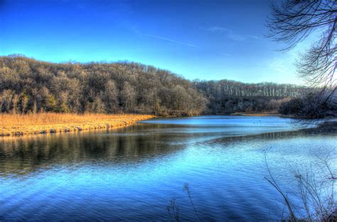 Iowa Backbone State Park Scenic River Landscape Iowas Water And Land