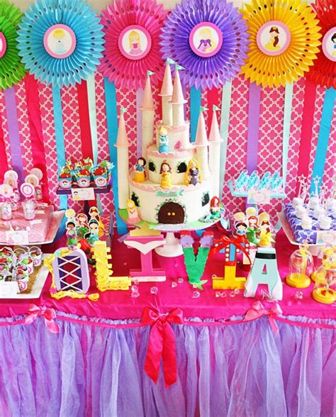 Colorful Disney Princess Party Ideas Hostess With The Mostess