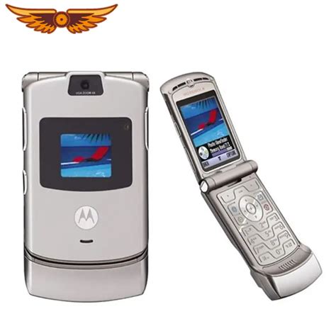 Motorola Razr V3i Refurbisehd Original Unlocked Mobile Phone Gsm Flip